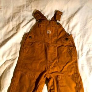 24 months Brown Carhartt bib overalls